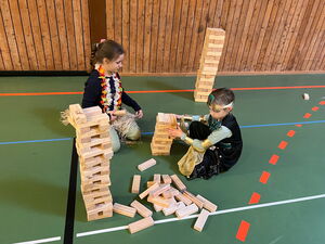 Verkleidete Kinder beim Fasching