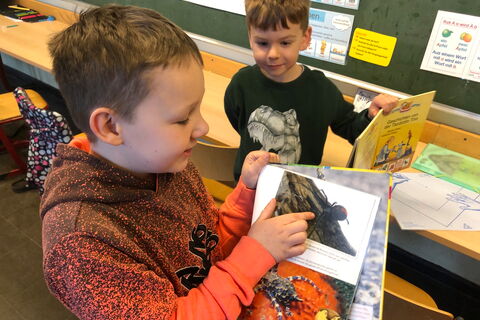 Schüler beim Lesen