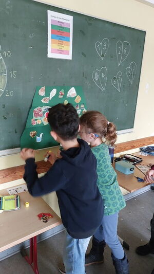 Kinder im Klassenzimmer beim Lernen
