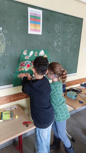 Kinder im Klassenzimmer beim Lernen