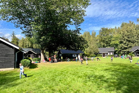 Schulkinder beim Spielen auf der Wiese