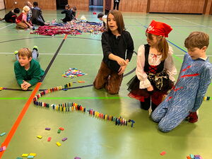 Verkleidete Kinder beim Fasching