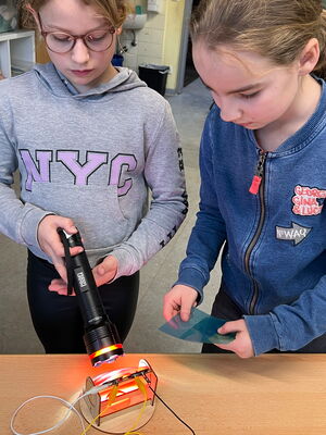 Kinder auf der Ausstellung Energie erleben