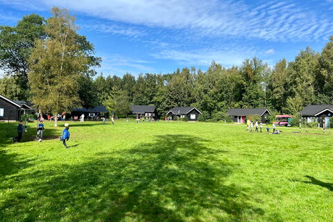 Schulkinder beim Spielen auf der Wiese