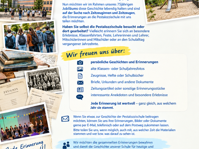 Plakat, Zeitzeugen gesucht